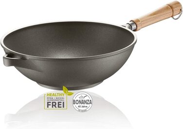 Вок Berndes BONANZA 28 см з міцного алюмінію з антипригарним покриттям, сірий