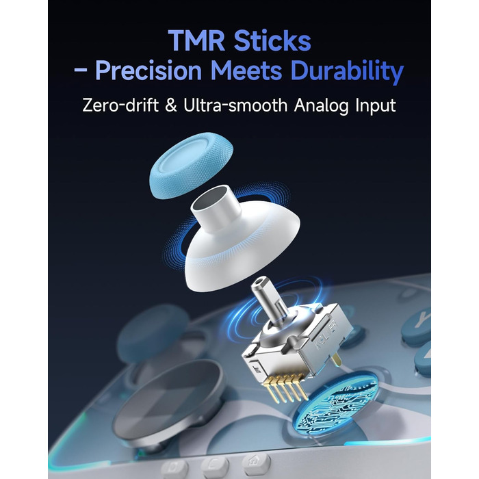 Контролер EasySMX S10 Switch 2 Pro з NFC, змінним D-Pad, магнітними панелями та акумулятором 1200mAh