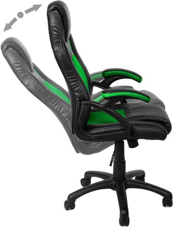 Ігровий крісло Panorama24 для геймерів та офісу: ергономічний, 9 кольорів, підйомний механізм, до 150 кг, сертифікат TÜV