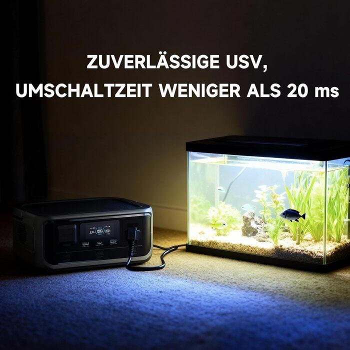 Портативна електростанція ALLPOWERS VOLIX P300, ємність 256 Wh, номінальна потужність 300 W, пікова потужність 600 W