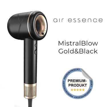 Air Essence MistralBlow iQ Ionic Gold&Black, Air Essence MistralBlow iQ Ionic Gold&Black