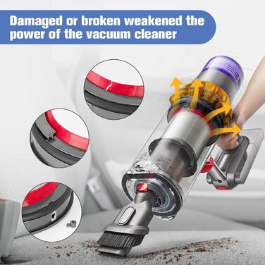 Змінний контейнер для пилу DrRobor для пилососа Dyson V10/V11, аксесуари 969509-01