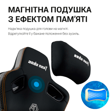 Крісло ігрове Anda Seat Kaiser 3 Pro Fabric Black Size XL