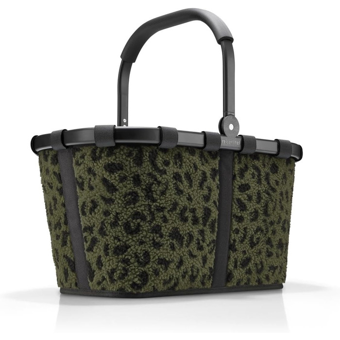 Сумка-шопер Reisenthel Carry Bag Teddy Leo Olive – містка та водонепроникна, з внутрішньою кишенею