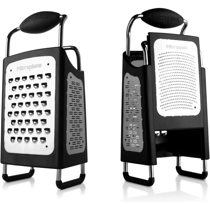 Терка Microplane 4-стороння, нержавіюча сталь, чорна, 27 x 13,9 x 9,5 см