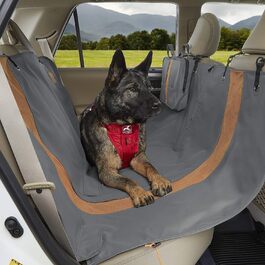 Курго пішохідний автомобільний гамак для собак, захисний килимок для заднього сидіння автомобіля, водонепроникний та брудовідштовхувальний, сірий