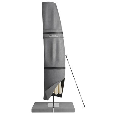 Чохол для парасольки SPRINKS® до 300 см - захисний, стійкий до УФ, вологостійкий, з допоміжним стрижнем, темно-сірий, 260 x 40/70/50 см