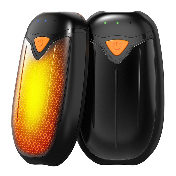 Електричний нагрівач для рук, 2 шт., 5200 mAh, USB, 3 режими нагріву, до 50°C, для активного відпочинку, кемпінгу, полювання