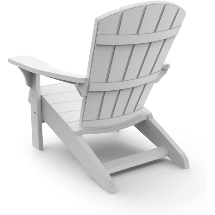 Пластикове крісло Keter Allibert Troy Adirondack, антрацит, для саду, тераси та балкона, 93x81x96.5 см, стійке до погодних умов