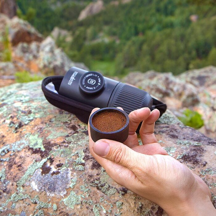 WACACO Nanopresso: портативна кавомашина для еспресо, чорна, 80 мл