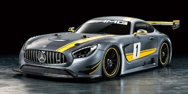 Tamiya 58639 Модель автомобіля Mercedes AMG GT3 1/10 (TT-02) - RC багі, електричний, збірний набір, полікарбонатний кузов, для треку