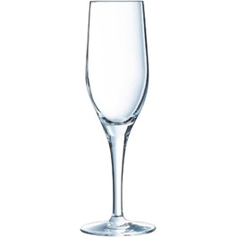 Келих для шампанського ARC E7700 Sensation Exalt, келих для шампанського, кришталевий келих Krysta, 190 мілілітрів, прозоре ігристе вино об'ємом 190 мл