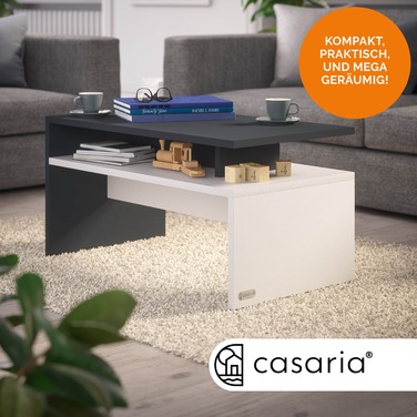 Столик журнальний Sacramento White/Anthracite 95x55x50см