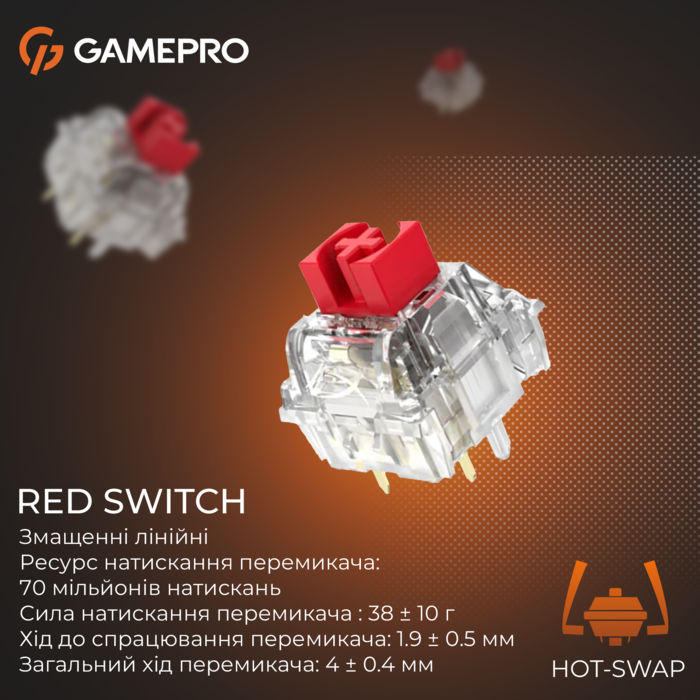 Механічна клавіатура GamePro Genesis Silverlight  (MK126)
