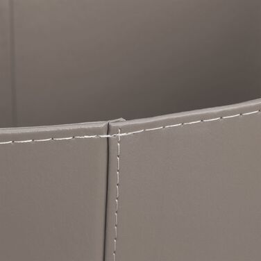 Кошик для дров Relaxdays сірого кольору з штучної шкіри