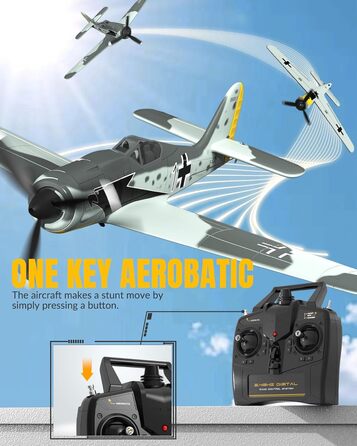 Літак на радіокеруванні VolantexRC 761-5 P-51 Mustang RTF (Готовий до польоту) з Xpilot стабілізацією, для початківців, 4-канальний