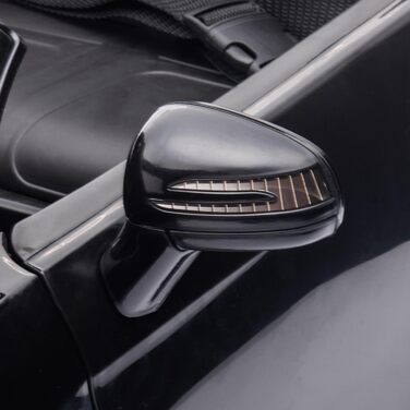 Дитячий електромобіль Mercedes SLC 300 AIYAPLAY 12V з пультом, LED, музикою, ременем безпеки, чорний, для дітей від 3 років