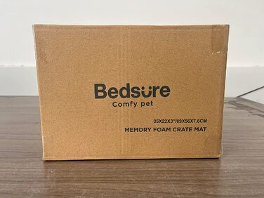 Ортопедична подушка для собаки BEDSURE 648см, лежак для собаки, що миється, піна з ефектом пам'яті, темно-сірий