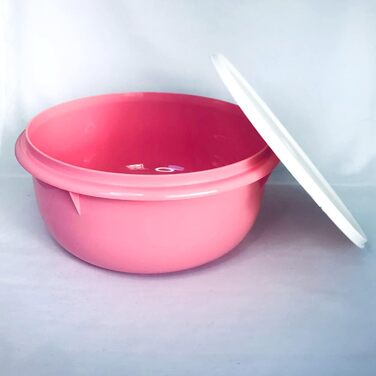 Миска для змішування Tupperware 3,0 л рожева/біла Peng bowl Сервірувальна миска