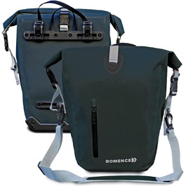 Кофр і рюкзак Bomence 2 в 1, багажна полиця для велосипедного рюкзака, сумка-переноска з функцією рюкзака, комбінована сумка для велосипеда (новий зелений набір)