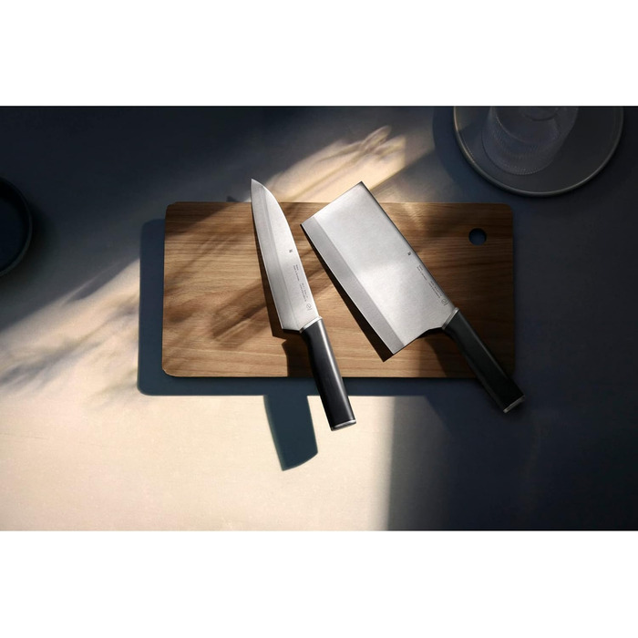 Набір ножів WMF Kineo з блоком, 6 предметів, Made in Germany, бамбуковий блок, Performance Cut, сталь Kineo, ножиці, набір ножів Asia 2 шт.