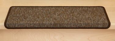 Ступінчасті килимки Kettelservice-Metzker Monza прямокутної форми, коричневі, набір з 20 шт.