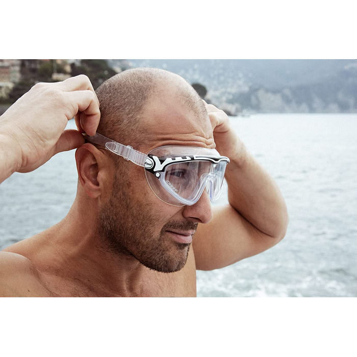 Плавальні окуляри Cressi унісекс Skylight для плавання преміум-класу плавальні окуляри 100 захист від ультрафіолету, високоякісні матеріали (1 упаковка) універсальний чорний / сірий копчені лінзи