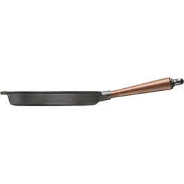 Сковорода-гриль 25 см, дерев'яна ручка зі шведського бука