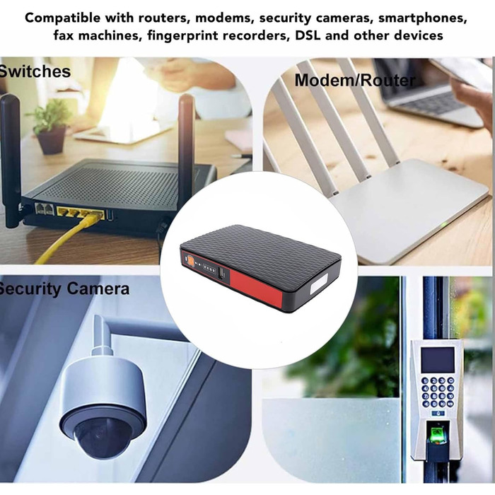 Mini-USV з акумулятором 8000 mAh для роутера, камери, системи безпеки (EU-штекер)