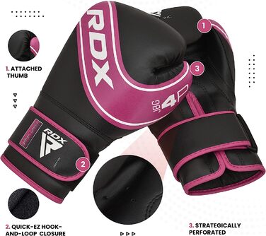 Рукавиці для боксу RDX для дітей 4 унції рожеві
