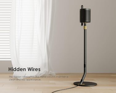 Підставка для колонки FITUEYES Design, регульована висота, металева, 2 шт., білий/чорний