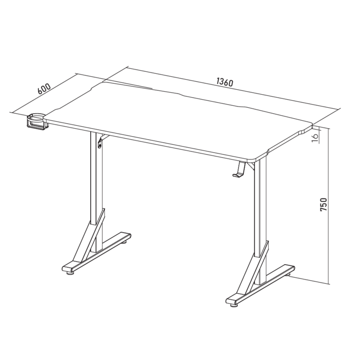 Комп’ютерний стіл GamePro GD212B