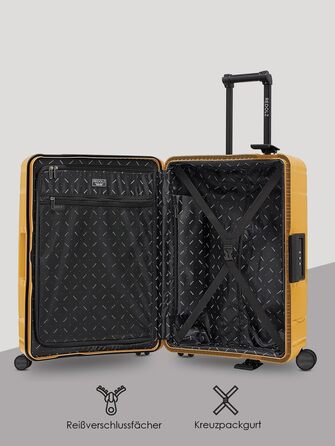 Набір валіз REDOLZ Hartschalen 3-в-1 (L/M/S) з TSA-замком | Жовтий | З поліпропілену | 75/65/55 см
