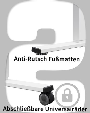 Електричний регульований стіл Flamaker: телескопічна стійка, пам'ять, сірий колір