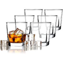 Стакани для пиття KADAX, набір з 6 предметів, стакани для соку, міцні стакани для води, Набір склянок, універсальні стакани з високоякісного скла, стакани для віскі