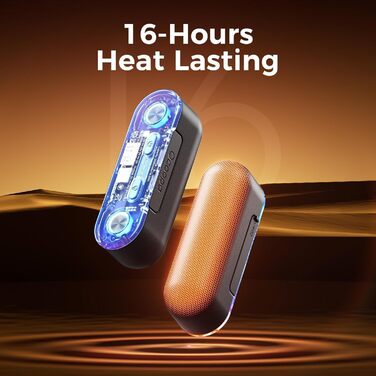 Електричний грійка для рук OCOOPA 10000 mAh, 2 шт. з розділенням, магнітний, 4 режими нагріву, швидкий нагрів, USB powerbank для зими, UT2s (MagTwins) (Pro_Schwarz)