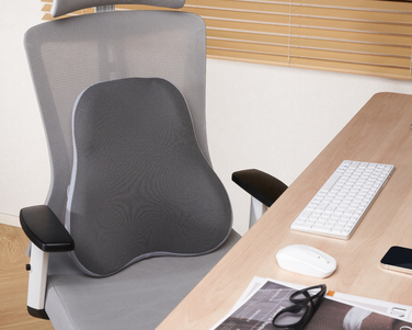 Ергономічна подушка для попереку OfficePro LP600G Gray