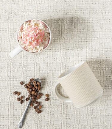 Набір посуду GBhome з реактивної глазурі для 4 осіб (12 предметів), ручної роботи, бежевий колір, миючий посуд, безпечний для мікрохвильової печі, комплект тарілок та мисок