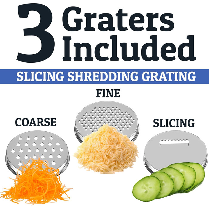 Набір міксерів Priority Chef з нержавіючої сталі з кришками, 3 тертки, герметичні кришки, силіконова неслизька основа, набір для змішування, великі металеві миски для кухні, чорний