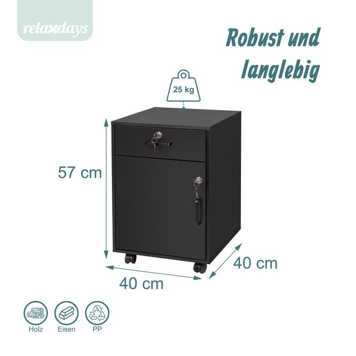 Замкнений роликовий контейнер Relaxdays