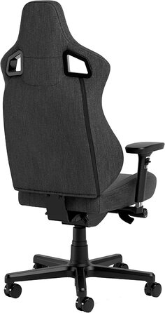 Крісло ігрове Noblechairs Epic Compact TX, ергономічне, сіре, з підтримкою голови та попереку, для тіла до 120 кг, дихаюча тканина
