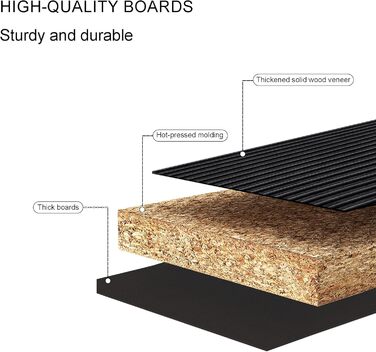 Нічний столик з 3 шухлядами, дерев'яний, з різьбленою передньою частиною, чорний. Нічний столик для спальні, вітальні, легко збирається.