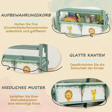 Дитяча тристороння дошка для малювання 