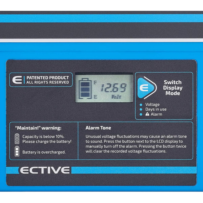 Акумулятор ECTIVE GEL DC135SC - 12 В, 135 Ач, з заправними пакетами, LCD дисплей - батарея VRLA глибокого циклу, сонячна батарея, батарея для човнів, стартерна батарея, свинцево-кислотна батарея для караванів, кемперів