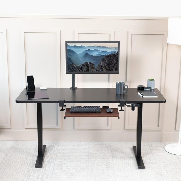 Висувна платформа для клавіатури VIVO під стіл, біла, 68.6 x 27.9 см (з кріпленням)