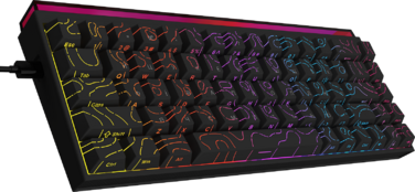 Дротова механічна клавіатура Ajazz NK68 Red switches Side Contour Black (NK68-R-S-B)