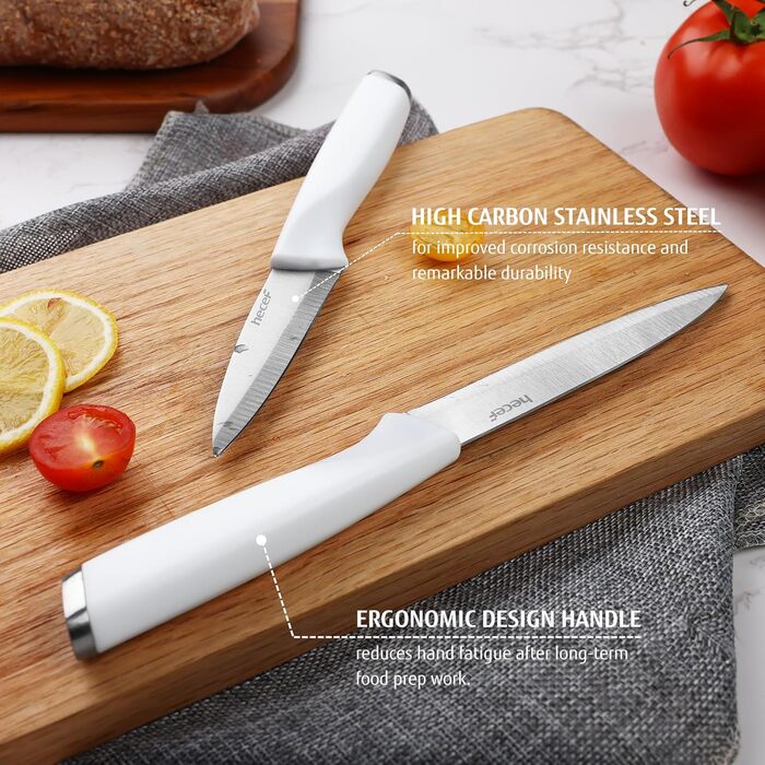 Набір кухонних ножів Messerblock з кухонними ножами та ножицями, 6 предметів, чорний