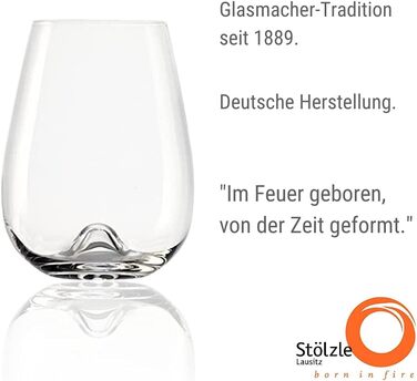 Кружка для білого вина Stlzle Lausitz Vulcano 475 мл Набір з 6 I Високоякісні склянки, які можна мити в посудомийній машині