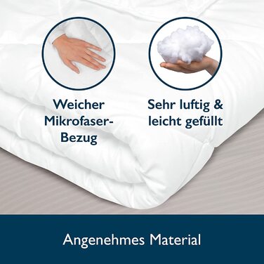 Beautissu Комплект постільної білизни 4 сезони: легка літня та тепла зимова ковдра (2 шт.) 135x200 см, антиалергенна, дихаюча, BeauNuit JD