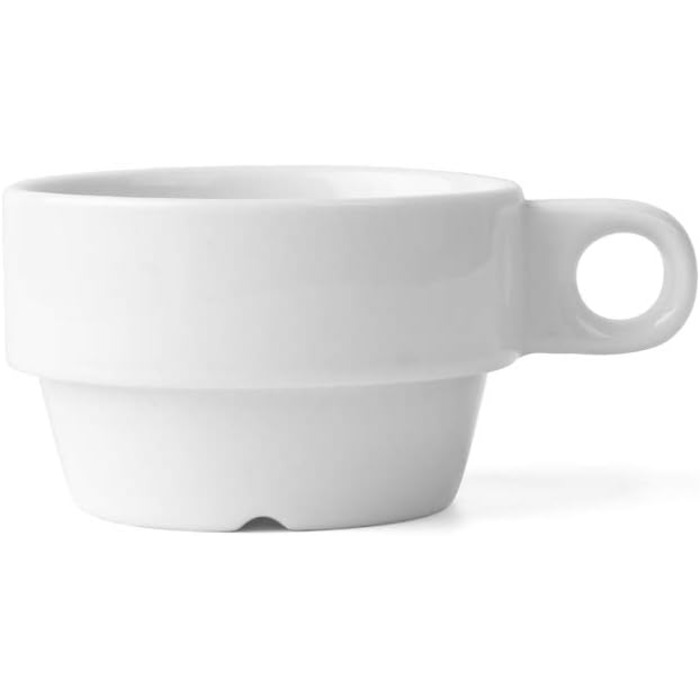 Стакан для чаю/кави Holst Porzellan TC 020 'Hospitalia 0,20 л, білий, 8,5 х 8,5 х 5,4 см, 6 шт.